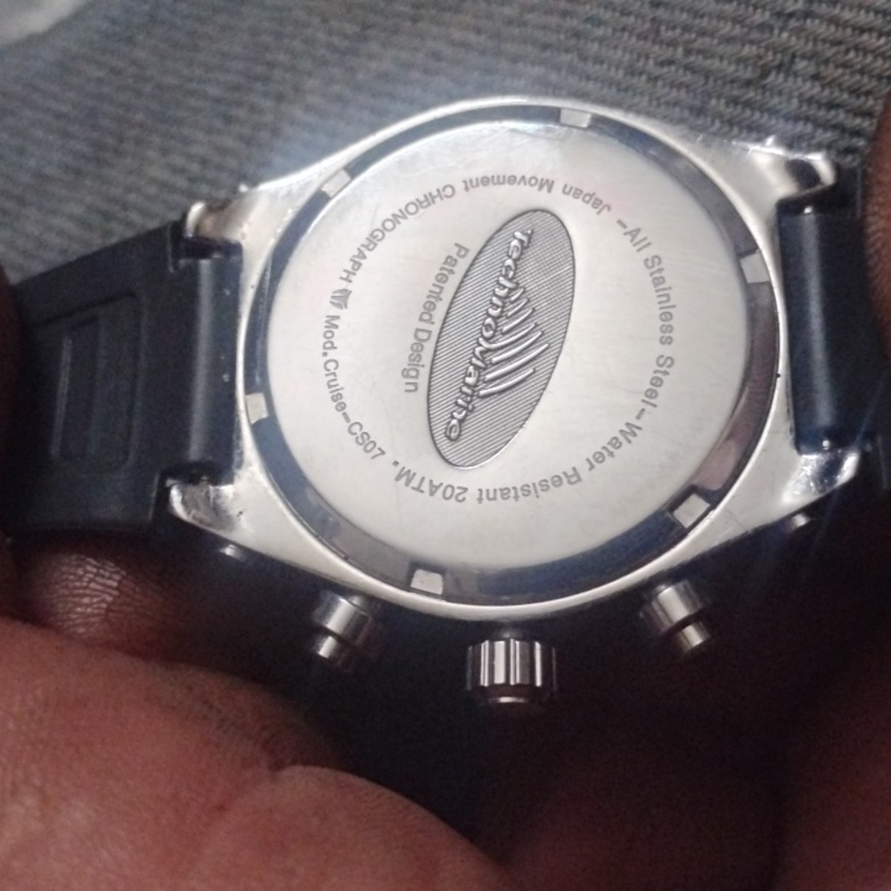 TechnoMarine Chronograph Divers Silver and Pink Watch - Picture 4 of 8